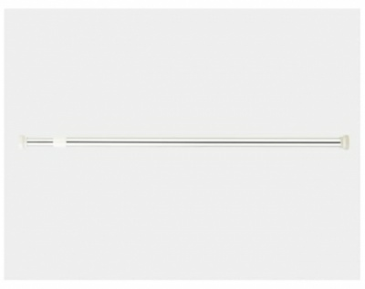 Карниз для ванной комнаты 110-200 см (хром), алюминиевый (Китай)