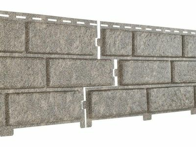 Сайдинг Стоун Хаус Кирпич бежевый (с двойным замком) 0,695м2