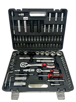 Набор торцевых головок 1/4" и 1/2" 94 предмета STAB (Тайвань)