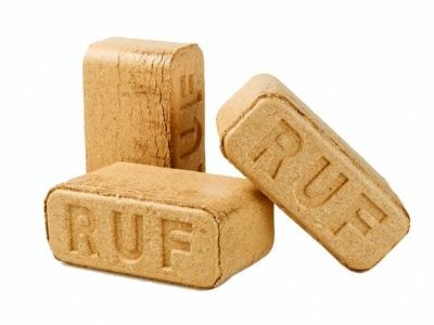 Брикеты топливные RUF из опилок хвойных и лиственных пород 10кг (Россия)