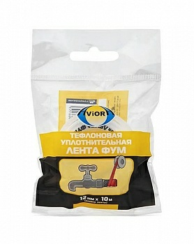 Лента тефлоновая уплотнительная 12мм*10м AVIORA/200 (Китай)