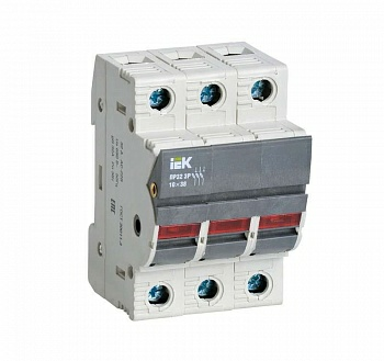 Предохранитель-разъединитель с индикацией ПР32 3P 10х38 32А ИЭК (Китай)|купить Практик Борисов