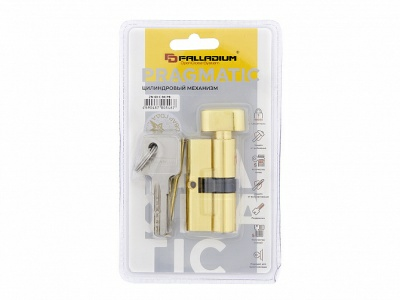 Цилиндровый механизм Palladium ZN 60 C BK PB латунь (Китай)