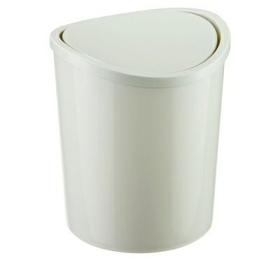 Ведро мусорное настольное 1.6 л, белый ротанг, IDEA М 2490 (Россия)