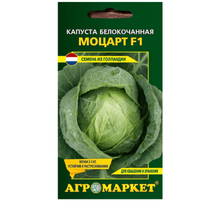 Капуста белокочанная Моцарт F1 15 шт (Нидерланды)