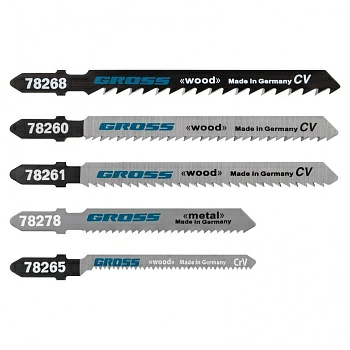 Набор полотен для электролобзика универсальный 5шт Gross (Германия)