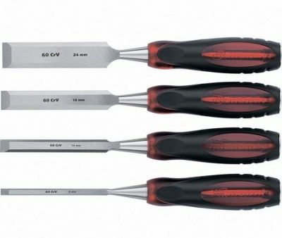 Набор долот-стамесок плоских «Тигровый глаз» 4 шт. 6-12-18-24мм (Россия)