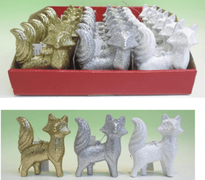 Сувенир новогодний "Лиса", 9,5 см (002740) (Китай)