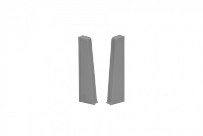 Заглушка для плинтуса Cezar Hi Line Prestige 2шт (левая+правая) М088 Серый Матовый 2,5м (Польша) в Борисове