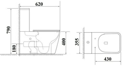 Унитаз Sanita Напольный унитаз Cerutti Alvaro Tornado CT11089 (Россия)