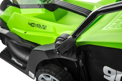 Газонокосилка аккумуляторная Greenworks 40V G40LM35 (c АКБ и ЗУ) 35см (Китай)
