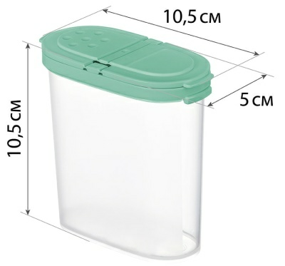 Емкость для специй 270мл М 1246 фисташковый (Россия)