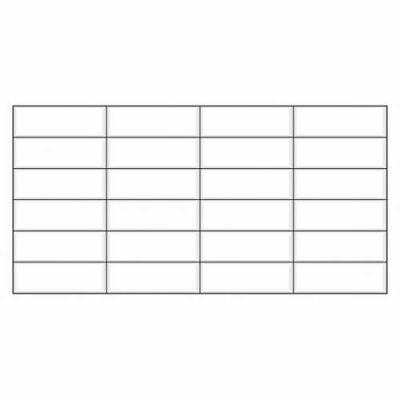 Панель ПВХ Плитка Белая черный шов 955х480мм|купить Практик Борисов