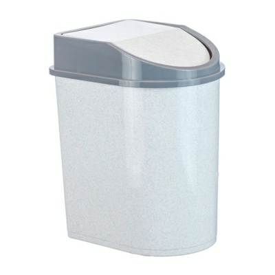 Контейнер для мусора Idea М2480 мраморный 5л (Россия)