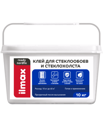 Клей для стеклообоев и стеклохолста ilmax ready nordfix 10 кг