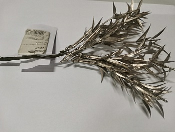 Ветка новогодняя пластиковая  20 см CV09229-2(Польша) Ветка новогодняя пластиковая  20 см CV09229-2(Польша)