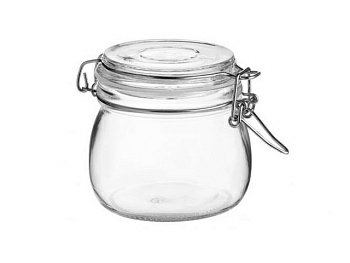 Банка для сыпучих продуктов стеклянная WECKER 500 мл, PERFECTO LINEA 34-500111 (Китай)