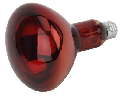 Инфракрасная лампа ЭРА ИКЗК 230-150 R127для обогрева животных и освещения 150 Вт Е27 (Великобритания)