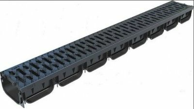 Лоток водоотводный Spark ЛВ-10.14.07-ПП пластиковый с решеткой пластиковой |купить Практик Борисов