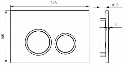 Кнопка смыва Iddis Unifix 003 UNI03WBi77 (Россия) Кнопка смыва Iddis Unifix 003 UNI03WBi77 (Россия)