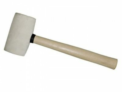 Киянка резиновая белая с деревянной ручкой 0,9кг STARTUL "Master" (ST2015-90) (Китай)