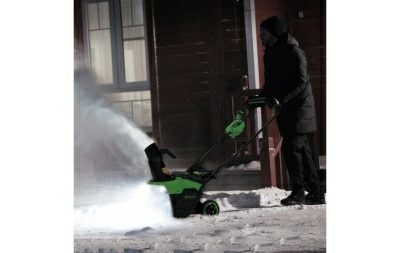 Снегоуборщик аккумуляторный Greenworks 40V GD40STX2 (1хАКБ 4ч и ЗУ) 51см 2603407UB (Китай)