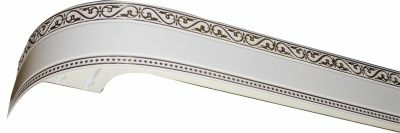 Декоративная лента 70мм СЛ-710Л белый глянец с узором (Россия) Декоративная лента 70мм СЛ-710Л белый глянец с узором (Россия)