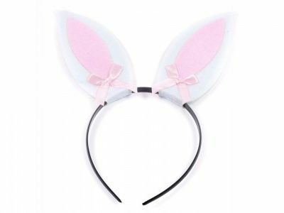 Украшение карнавальное пластмассовое - обруч на голову Заюша (Китай)