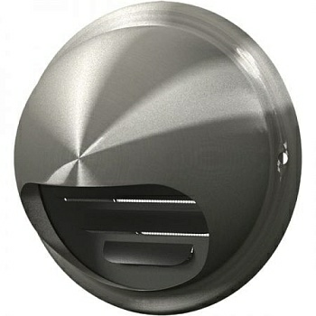 Выход стенной втяжной с фланцем «ЭРА» нержавеющая сталь (Беларусь)