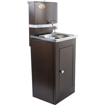 Умывальник дачный ЛЮКС, с подогревом, нержавеющая мойка, цвет медь (Россия)