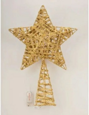 Новогоднее украшение "Звезда на елку" V5032 (Китай)
