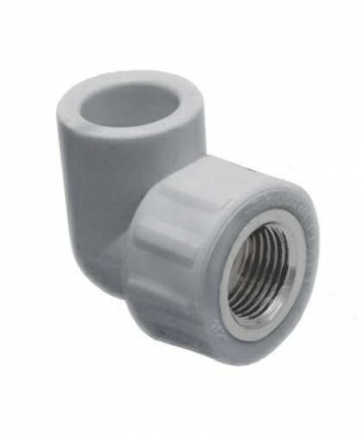 Угольник комбинированный ВР Дн 20*1/2" серый