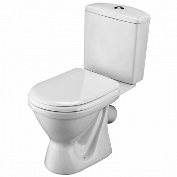 Унитаз-компакт Алькор 1WH302196 с диагональным выпуском, антивсплеск (Россия)