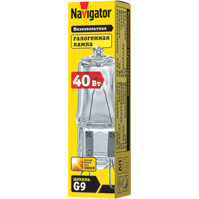 Лампа галогенная JCD9 40W clear G9 230V Navigator (Россия) Лампа галогенная JCD9 40W clear G9 230V Navigator (Россия)