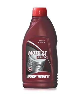 Масло моторное минеральное для двухтактных двигателей  Favorit Moto 2 - T API TC 1 л