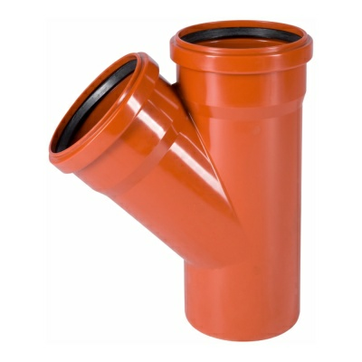 Тройник для наружной канализации  ПВХ 160/160/45 KGEA GER (Россия)