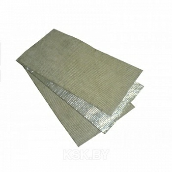 Базальтовый картон фольгированный (плита БВТМ-К-Ф1) 1250*600*10 (Россия)