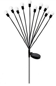 Солнечный светильник светлячок теплый белый 10led SN-10 led (Китай)