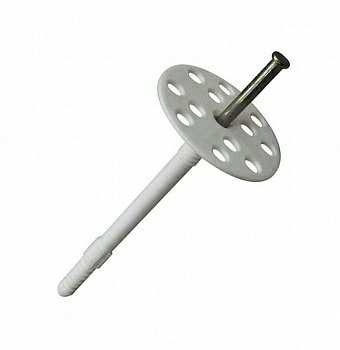 Держатель теплоизоляции 10x120 со стальным гвоздем с термо-заглушкой DTM-N + GT-MT (Беларусь)