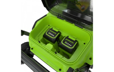 Снегоуборщик аккумуляторный Greenworks 40V GD40STX2 (1хАКБ 4ч и ЗУ) 51см 2603407UB (Китай)