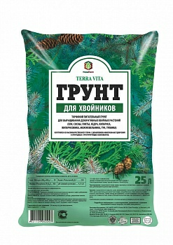 Грунт для хвойников Terra Vita Живая Земля 25л|купить Практик Борисов