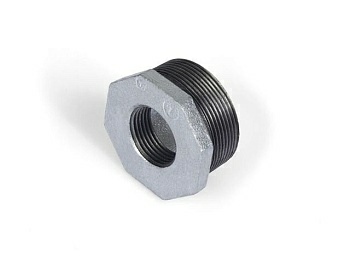 Футорка 1 1/2" х 1" наружная-внутренняя чугун оцинкованный (Китай)