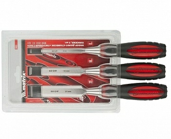 Набор долот-стамесок плоских «Тигровый глаз» 3 шт. 8-16-22мм (Россия)