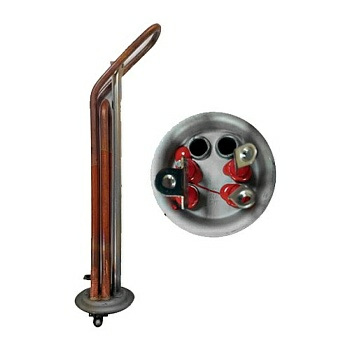 ТЭН медный 2000Вт для Optimum и Lux (Китай)