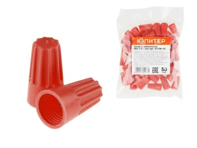 Зажим для кабеля соединительный изолирующий СИЗ-3 5,5 мм2 50 шт Юпитер (Беларусь)