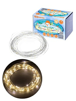 Гирлянда светодиодная "Роса100" 100LED, 10м, 3000К TDM 220в (Китай) Гирлянда светодиодная "Роса100" 100LED, 10м, 3000К TDM 220в (Китай)