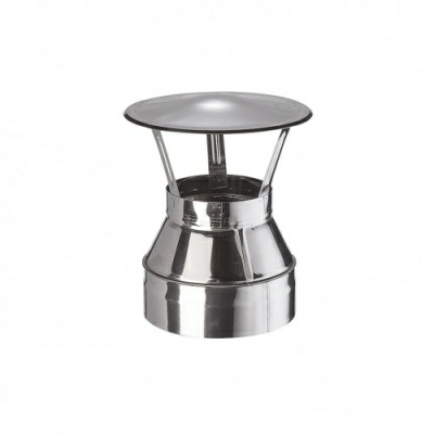 Зонт-оголовок нержавеющая сталь 150/250 для сэндвич трубы (Россия)