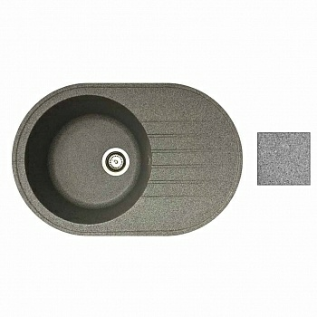 Мойка кухонная RONDO грей в комплекте с сифоном (Беларусь)