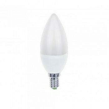 Лампа светодиодная LED лайт Свеча С37 6W E14 4000К АБВ (Россия)