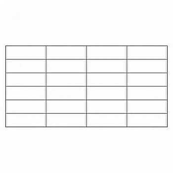 Панель ПВХ Плитка Белая черный шов 955х480мм|купить Практик Борисов